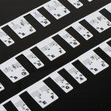 Maxbell Piano Stickers Piano Notes Guide for Beginner 88 Key Keyboard Learning Piano Black White