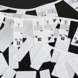 Maxbell Piano Stickers Piano Notes Guide for Beginner 88 Key Keyboard Learning Piano Black White