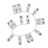 Maxbell Piano Stickers Piano Notes Guide for Beginner 88 Key Keyboard Learning Piano Black White