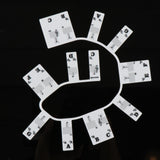 Maxbell Piano Stickers Piano Notes Guide for Beginner 88 Key Keyboard Learning Piano Black White