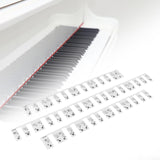 Maxbell Piano Stickers Piano Notes Guide for Beginner 88 Key Keyboard Learning Piano Black White