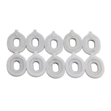 Maxbell 10Pcs Valve Guides Euphonium Plastic Musical Instrument Repair Set Accessory
