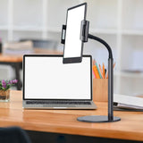 Maxbell Desk Phone Stand Flexible Alloy Lazy Bracket for Bedroom Kitchen Office