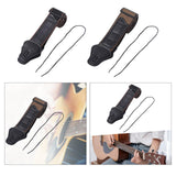 Maxbell Bass Guitar Strap Durable Adjustable for Acoustic Electric Guitars Mandolins Black