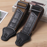 Maxbell Bass Guitar Strap Durable Adjustable for Acoustic Electric Guitars Mandolins Black