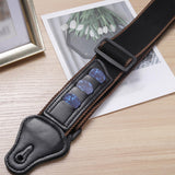 Maxbell Bass Guitar Strap Durable Adjustable for Acoustic Electric Guitars Mandolins Black