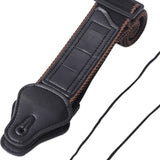 Maxbell Bass Guitar Strap Durable Adjustable for Acoustic Electric Guitars Mandolins Black