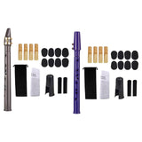 Maxbell Pocket Saxophone with Mouthpiece Reeds Carrying Bag Fingering Chart for Kids blue violet