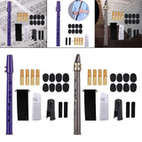 Maxbell Pocket Saxophone with Mouthpiece Reeds Carrying Bag Fingering Chart for Kids blue violet