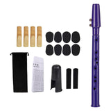 Maxbell Pocket Saxophone with Mouthpiece Reeds Carrying Bag Fingering Chart for Kids blue violet