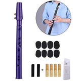 Maxbell Pocket Saxophone with Mouthpiece Reeds Carrying Bag Fingering Chart for Kids blue violet