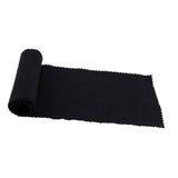 Maxbell Piano Keyboard Cover Fabric Key Cover Cloth for Upright Piano Electric Piano Black