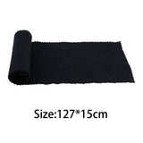 Maxbell Piano Keyboard Cover Fabric Key Cover Cloth for Upright Piano Electric Piano Black