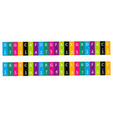 Maxbell 2Pcs Thumb Piano Decals Gift Scale Sticker for Kids Practice