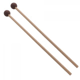 Maxbell 2Pcs Marimba Hammer 15.55'' Rubber Head Bells Wood Mallets Percussion Sticks coffee