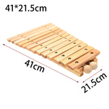 Maxbell 13 Note Glockenspiel Portable Hand Knock Piano Toy for Event Concert Outside