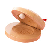 Maxbell 2 Pieces Wooden Castanets Baby Early Education for Babies Classroom Children