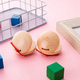 Maxbell 2 Pieces Wooden Castanets Baby Early Education for Babies Classroom Children