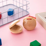 Maxbell 2 Pieces Wooden Castanets Baby Early Education for Babies Classroom Children