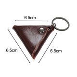 Maxbell Guitar Pick Holder Keychain Birthday Gift Key Fob Case Bag Plectrum Case Bag Brown