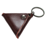 Maxbell Guitar Pick Holder Keychain Birthday Gift Key Fob Case Bag Plectrum Case Bag Brown