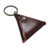 Maxbell Guitar Pick Holder Keychain Birthday Gift Key Fob Case Bag Plectrum Case Bag Brown
