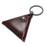 Maxbell Guitar Pick Holder Keychain Birthday Gift Key Fob Case Bag Plectrum Case Bag Brown