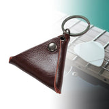 Maxbell Guitar Pick Holder Keychain Birthday Gift Key Fob Case Bag Plectrum Case Bag Brown
