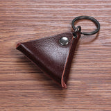 Maxbell Guitar Pick Holder Keychain Birthday Gift Key Fob Case Bag Plectrum Case Bag Brown