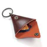 Maxbell Guitar Pick Holder Keychain Birthday Gift Key Fob Case Bag Plectrum Case Bag Orange