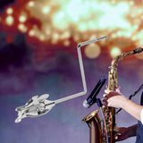 Maxbell Saxophone Marching Clip Holder Metal Sax Marching Clamp on for Marching Band