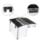 Maxbell Vinyl Carrying Box with Lid Portable Crate LP Albums Storage Box for Records