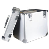 Maxbell Vinyl Carrying Box with Lid Portable Crate LP Albums Storage Box for Records