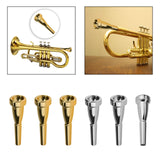 Maxbell Trumpet Mouthpiece Smooth Alloy for Professional Players Trumpet Accessories Gold 3C
