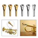 Maxbell Trumpet Mouthpiece Smooth Alloy for Professional Players Trumpet Accessories Gold 3C