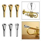 Maxbell Trumpet Mouthpiece Smooth Alloy for Professional Players Trumpet Accessories Gold 3C