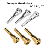 Maxbell Trumpet Mouthpiece Smooth Alloy for Professional Players Trumpet Accessories Gold 3C