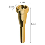 Maxbell Trumpet Mouthpiece Smooth Alloy for Professional Players Trumpet Accessories Gold 5C