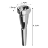 Maxbell Trumpet Mouthpiece Smooth Alloy for Professional Players Trumpet Accessories Silver 3C