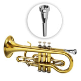 Maxbell Trumpet Mouthpiece Smooth Alloy for Professional Players Trumpet Accessories Silver 3C