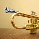 Maxbell Trumpet Mouthpiece Smooth Alloy for Professional Players Trumpet Accessories Silver 5C
