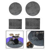 Maxbell Electrical Drum Carpet Multipurpose Drum Rug for Piano Music Studio Practice Circle 1.2m