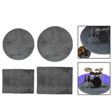 Maxbell Electrical Drum Carpet Multipurpose Drum Rug for Piano Music Studio Practice Circle 1.2m