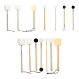 Maxbell 7 Pieces Tibetan Bowl Singing Stick Sound Bowl Mallet for Playing Relaxation