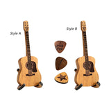 Maxbell Mini Plectrum Container Guitar Pick Box Holder for Electric Guitar Players