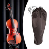 Maxbell Silk Fabric Violin Bag Portable Violin Protective Cover Violin Protector Bag Coffee