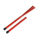 Maxbell Retractable Drum Brushes Professional Durable for Drum Kits Acoustic Drummer Red 35cmx1.5cmx1.5cm
