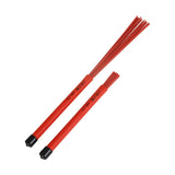 Maxbell Retractable Drum Brushes Professional Durable for Drum Kits Acoustic Drummer Red 35cmx1.5cmx1.5cm