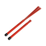 Maxbell Retractable Drum Brushes Professional Durable for Drum Kits Acoustic Drummer Red 35cmx1.5cmx1.5cm