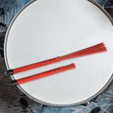 Maxbell Retractable Drum Brushes Professional Durable for Drum Kits Acoustic Drummer Red 35cmx1.5cmx1.5cm